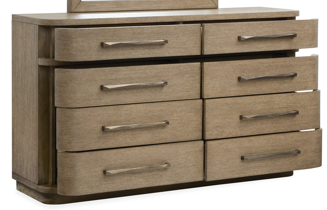 Thorne Amber Brown Double Drawer Dresser - B6593-22