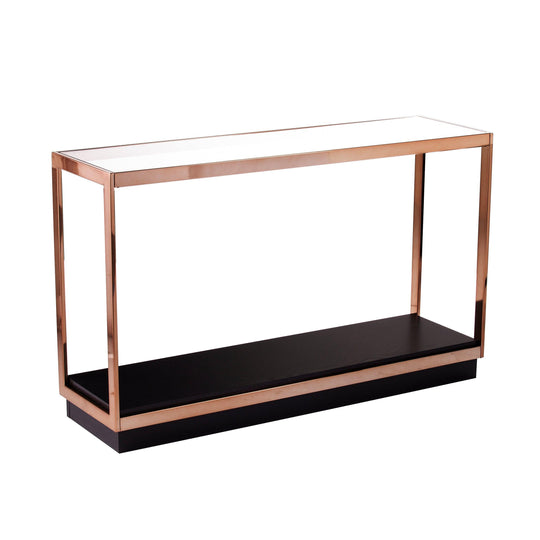 SEI Furniture Lexina Glass-Top Console Table CONSOLE TABLES