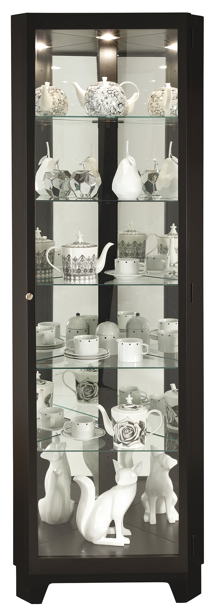 American Home Furniture | Howard Miller - Melissa IV Corner Curio Cabinet