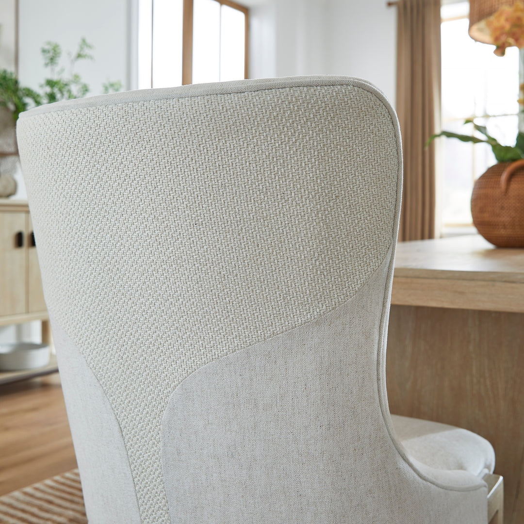 Sunset Cove Sanibel Brown Upholstered Host Chair - Set of 2 - D5783-66