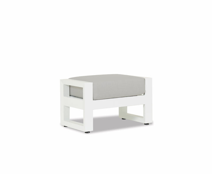 American Home Furniture | Sunset West - Newport Ottoman in Cast Silver, No Welt