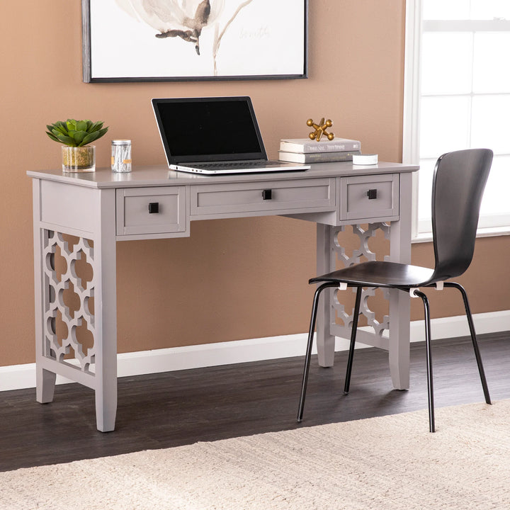 Endorville Writing Desk w/ Storage - AmericanHomeFurniture