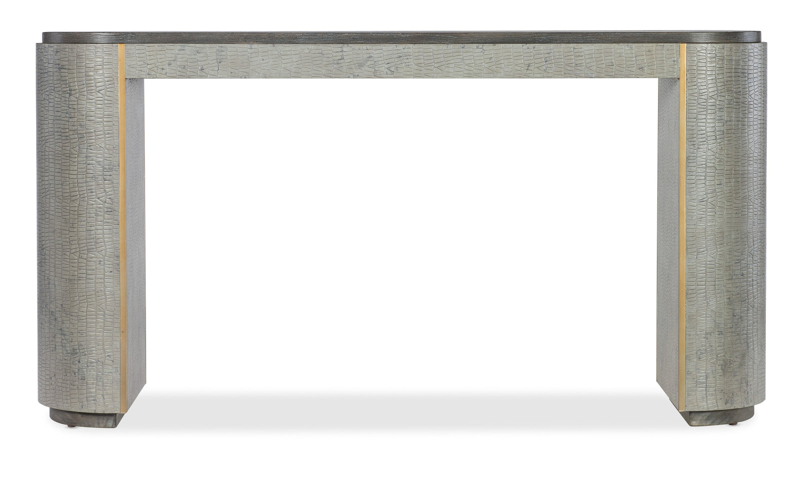Gray crocodile/64''W x 16''L x 34''H