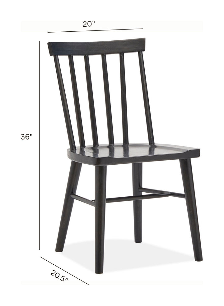 Lindon Coffee Bean Side Chair - Set of 2 - D5570-60D