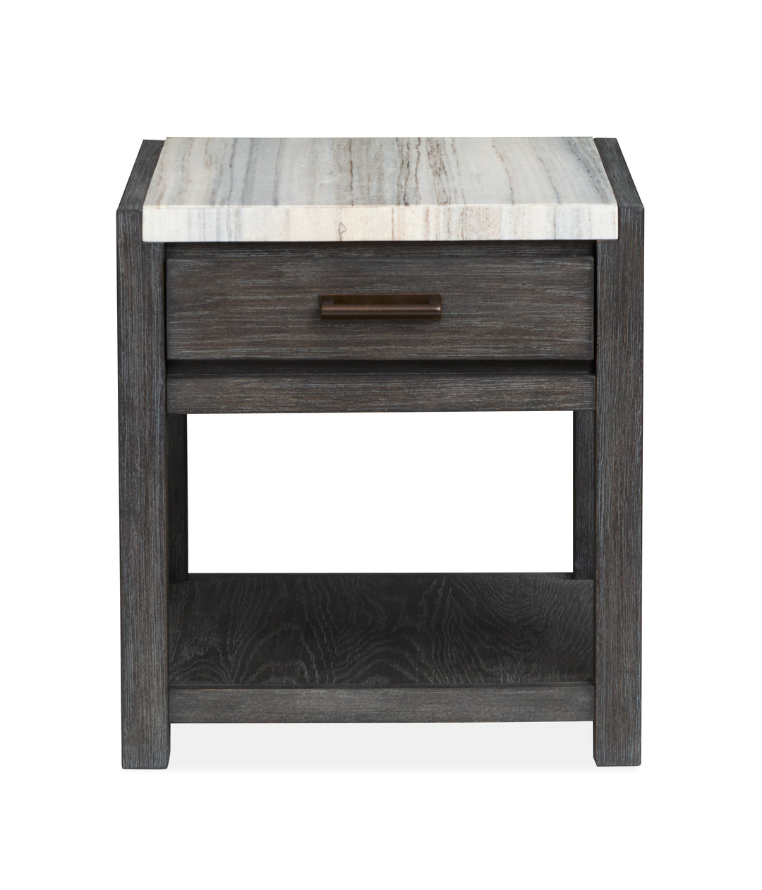 Plum Creek Ravenwood Black Rectangular End Table - T5990-03