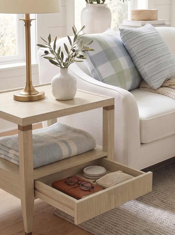 Eave Drawer End Table