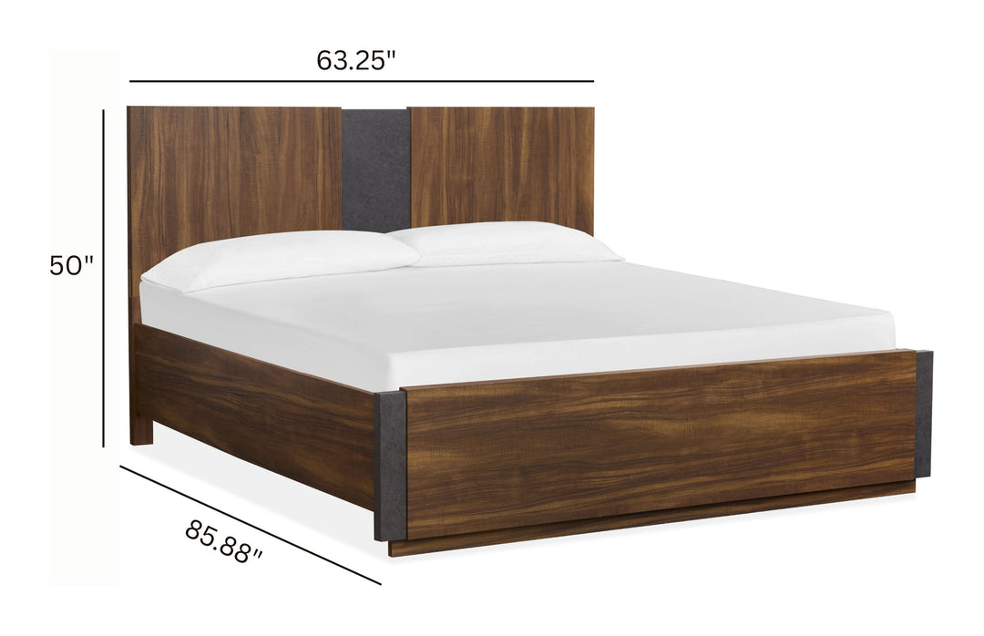 Jensen Tavern Brown Queen Panel Bed - B6306-54