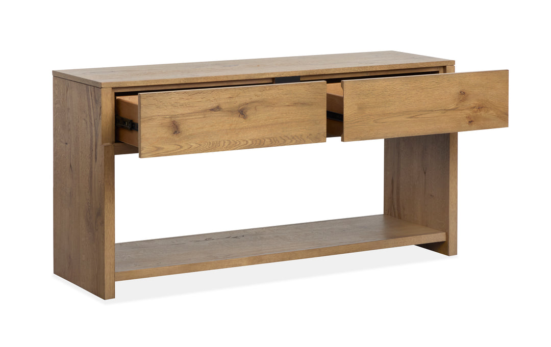 Ripley Rustic Caramel And Dark Bronze Rectangular Sofa Table - T6421-73