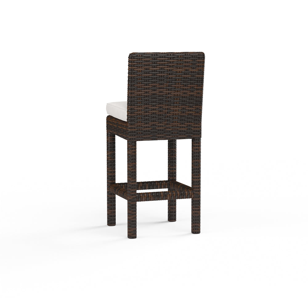 American Home Furniture | Sunset West - Montecito Barstool in Canvas Flax w/ Self Welt