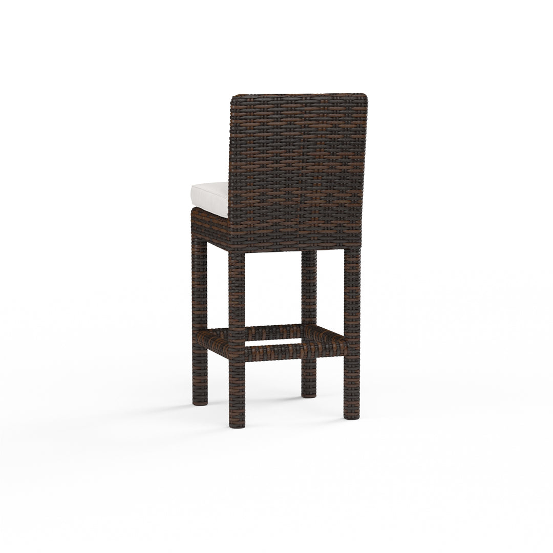 American Home Furniture | Sunset West - Montecito Barstool in Canvas Flax w/ Self Welt