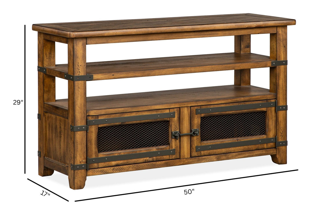 Chesterfield Farmhouse Timber Rectangular Sofa Table - T4717-73