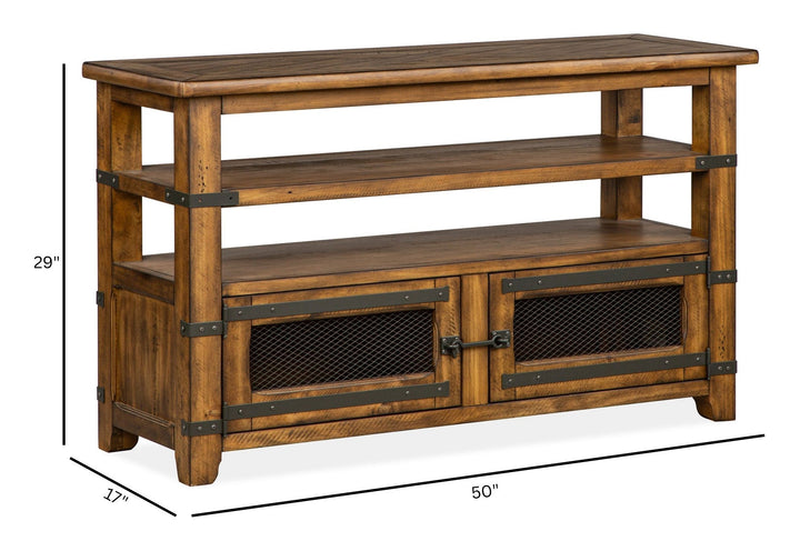 Chesterfield Farmhouse Timber Rectangular Sofa Table - T4717-73