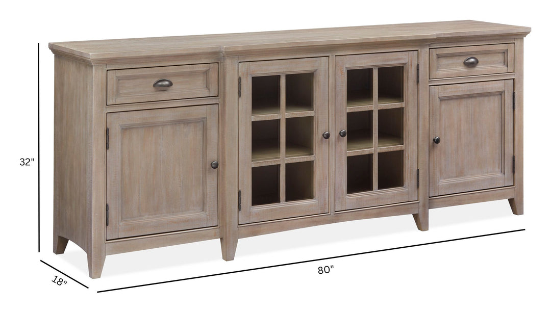 Paxton Place Dovetail Grey 80" Console - E4805-08