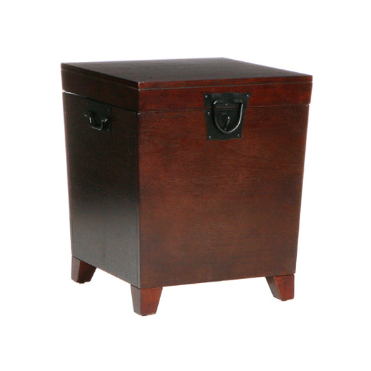SEI Furniture Pyramid Trunk End Table - Espresso ACCENT TABLES