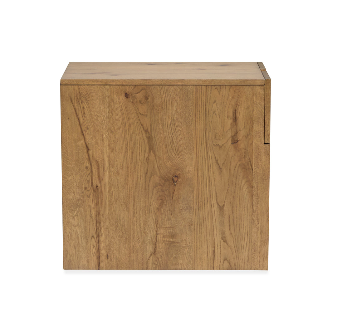 Ripley Rustic Caramel And Dark Bronze Rectangular End Table - T6421-03