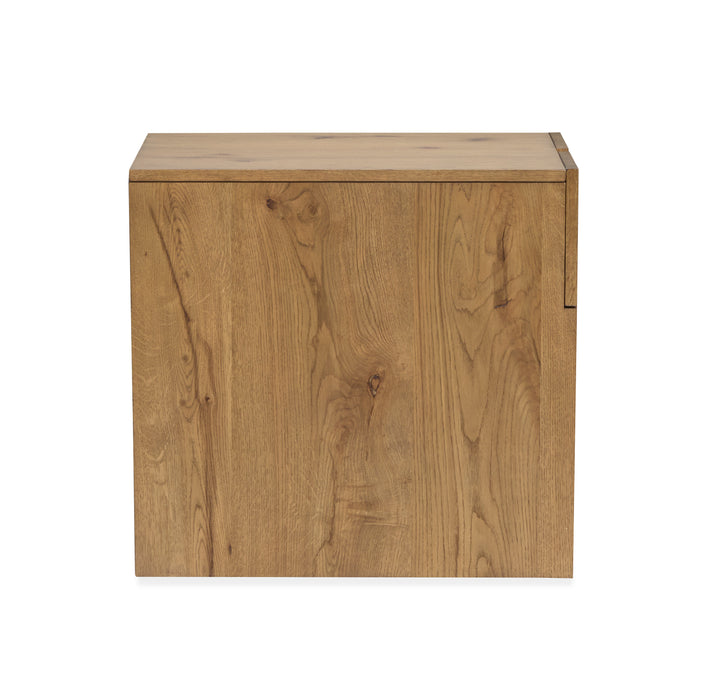 Ripley Rustic Caramel And Dark Bronze Rectangular End Table - T6421-03