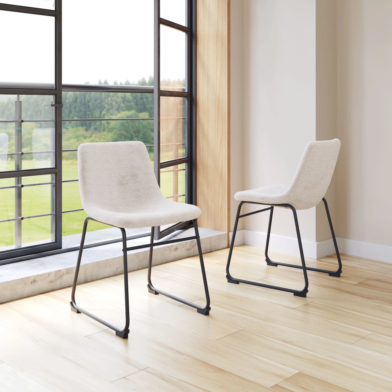 Zuo Smart Dining Chair (Set of 2) Ivory DINING CHAIRS