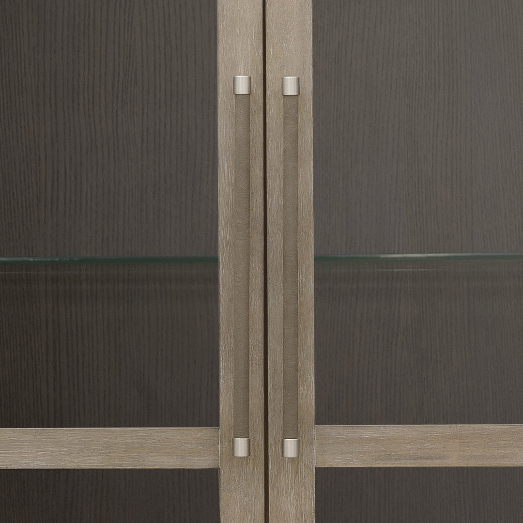 Anderson Park Moose Trail And Frontier Brown China Cabinet - P402300