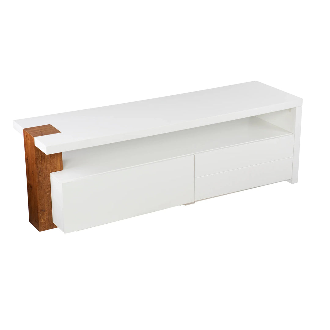Harliston Contemporary Media Stand w/ Storage - AmericanHomeFurniture