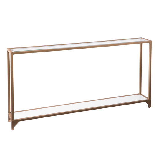SEI Furniture Bergen Narrow Console Table - Gold CONSOLE TABLES
