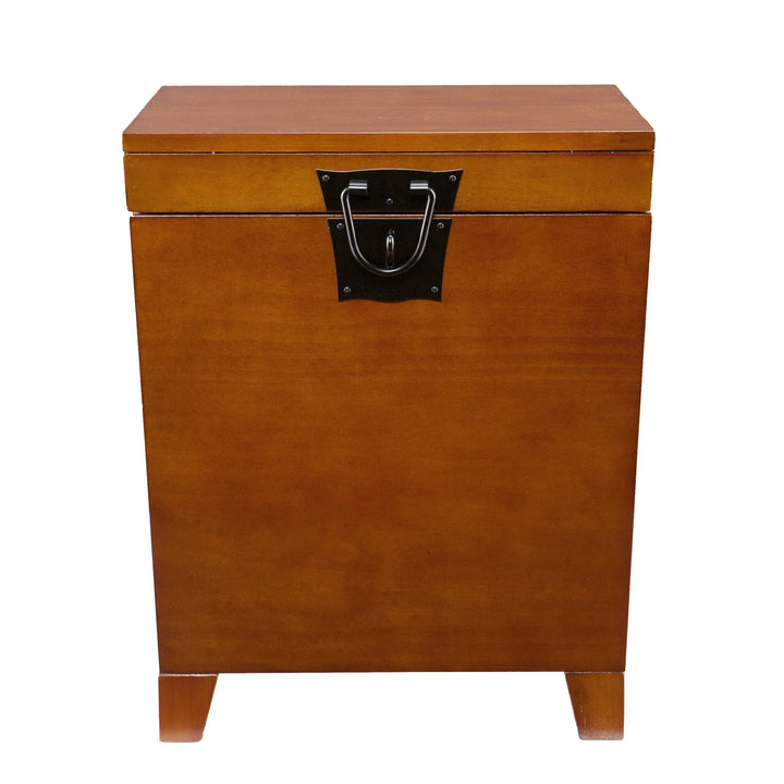 Pyramid Lift-Top Trunk End Table – Mission Oak - AmericanHomeFurniture