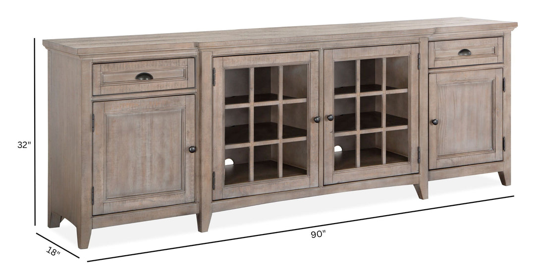 Paxton Place Dovetail Grey 90" Console - E4805-09