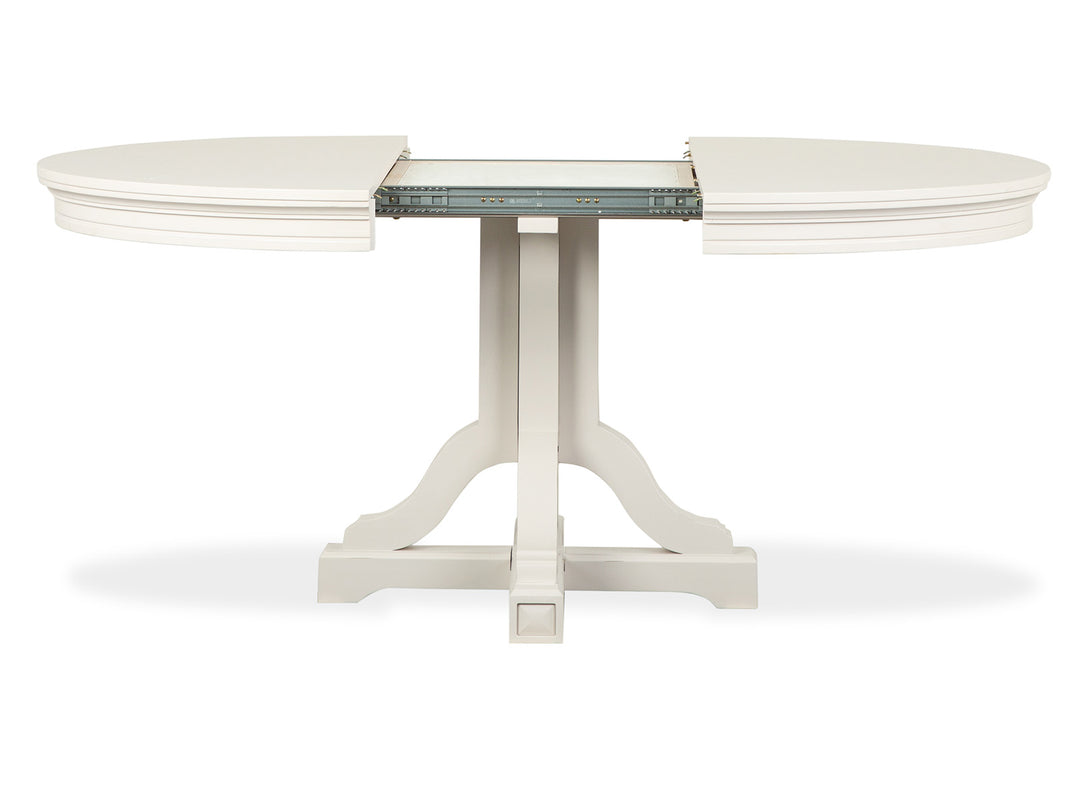 Willowbrook Egg Shell White Extendable 48" Round Dining Table - D5324-25