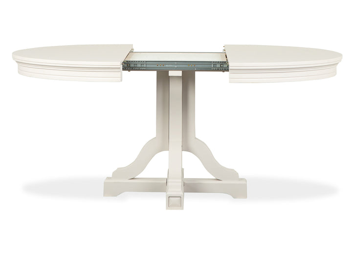 Willowbrook Egg Shell White Extendable 48" Round Dining Table - D5324-25
