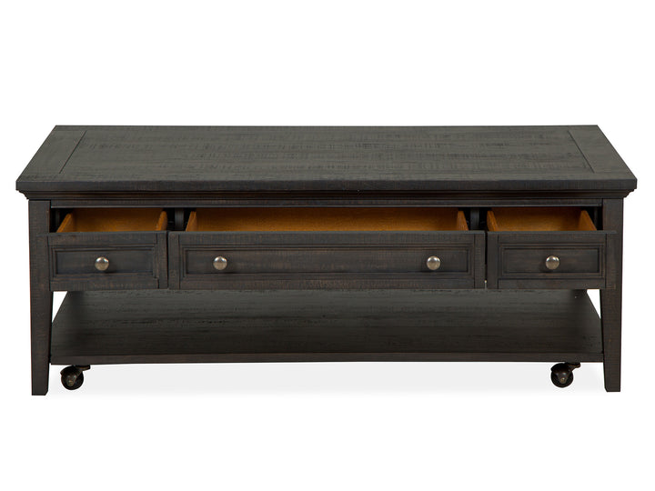 Westley Falls Graphite Rectangular Cocktail Table With Casters - T4399-43