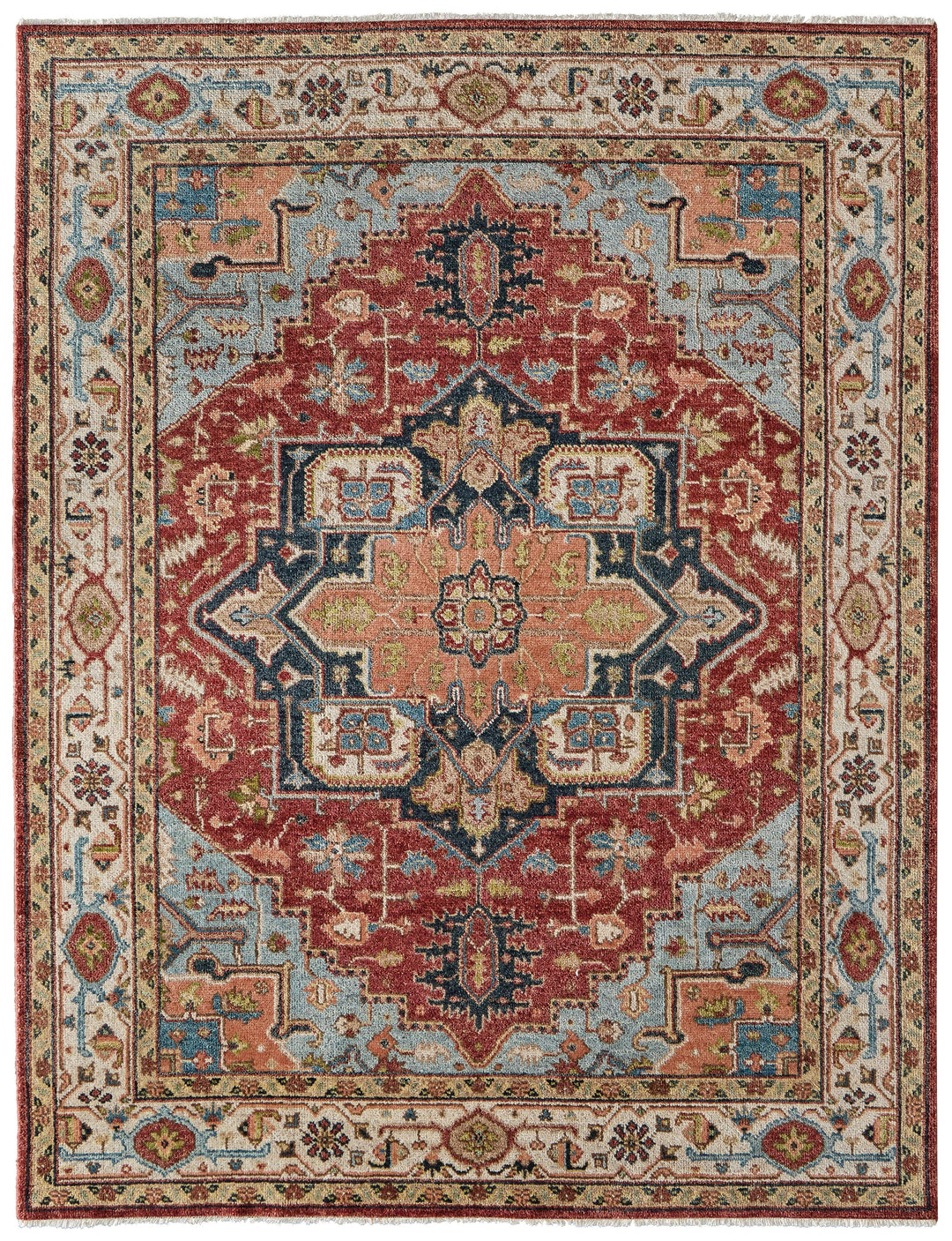 Rectangle/2' x 3'/Rust/Ivory