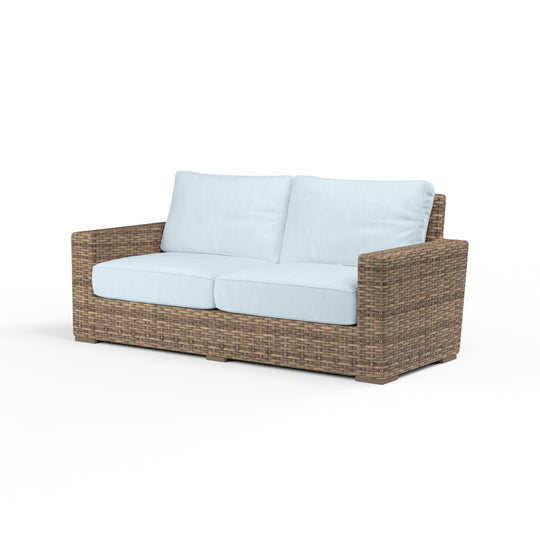Havana Loveseat in Canvas Skyline w/ Self Welt