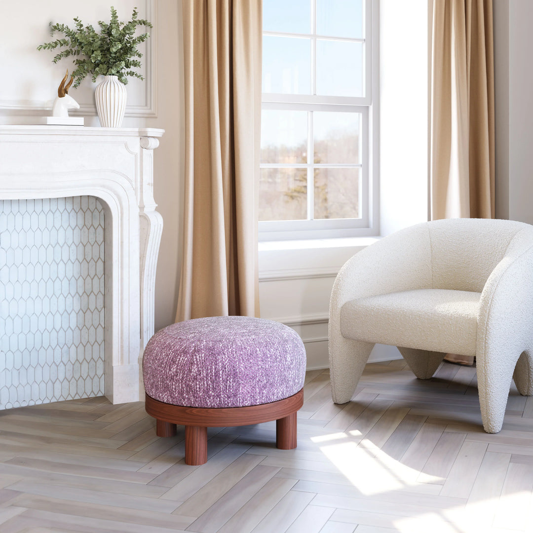 Gome Ottoman Wisteria Purple - AmericanHomeFurniture