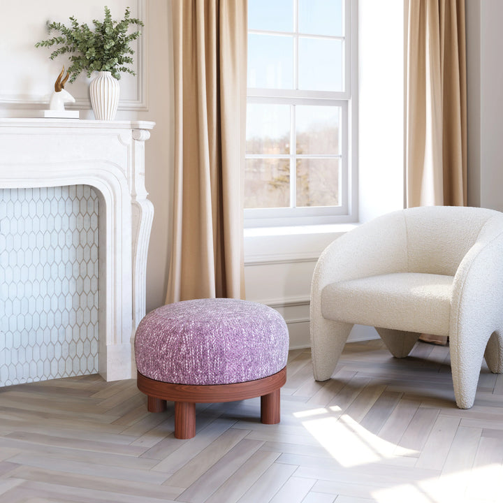 Gome Ottoman Wisteria Purple - AmericanHomeFurniture