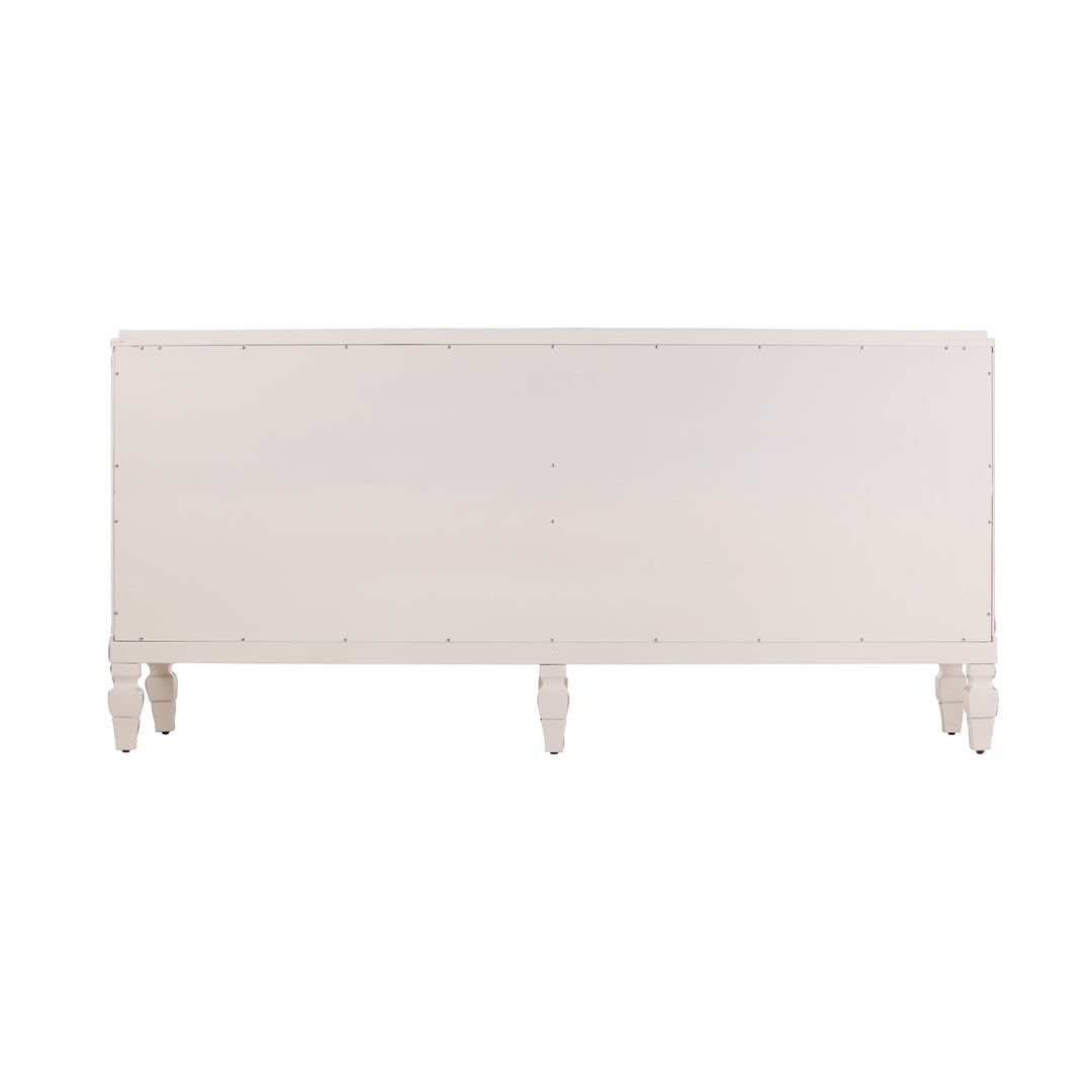 American Home Furniture | SEI Furniture - Tropman Antique White Low-Profile Accent Cabinet