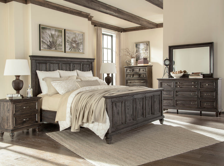 Calistoga Weathered Charcoal King Panel Bed - B2590-64