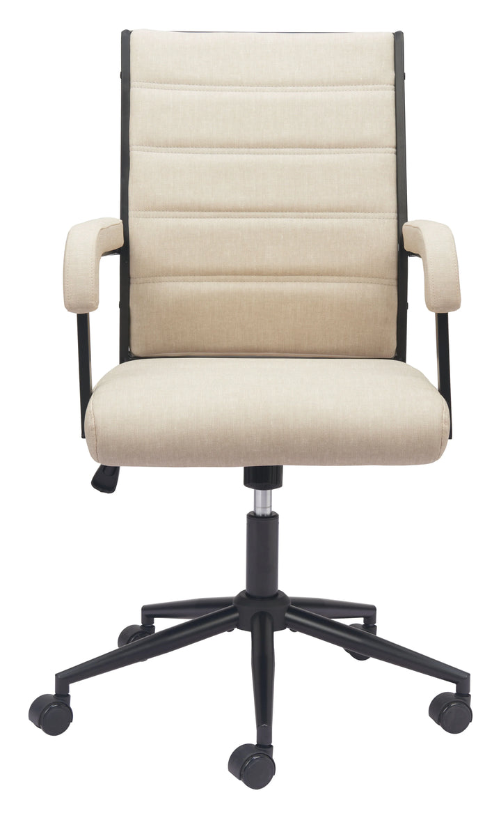 Auction Office Chair Beige - AmericanHomeFurniture