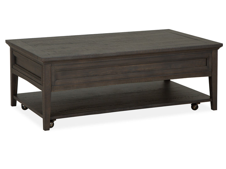 Westley Falls Graphite Rectangular Cocktail Table With Casters - T4399-43