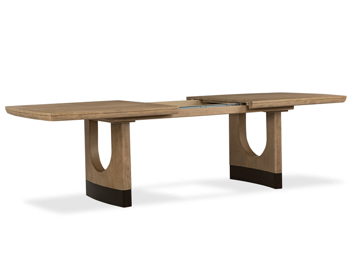 Tristan Swiss Coffee Extendable Trestle Dining Table - D5878-21
