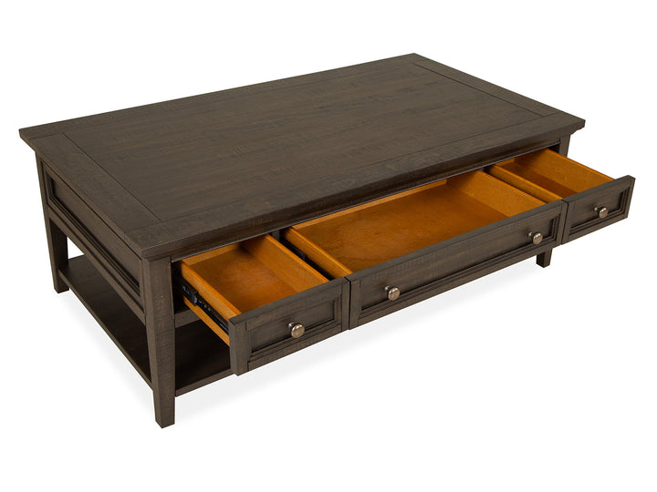 Westley Falls Graphite Rectangular Cocktail Table With Casters - T4399-43