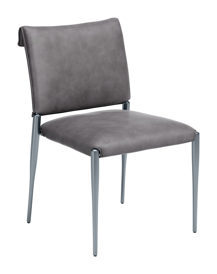 Freesia Dining Chair (Set of 2) Charcoal Gray