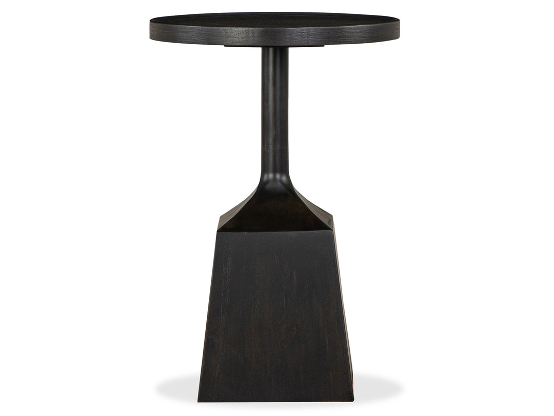 Lindon Coffee Bean Round Pedestal Accent End Table - T5570-30D