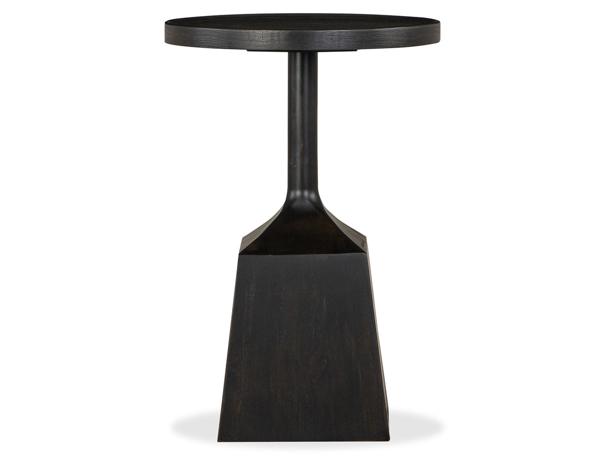 Lindon Coffee Bean Round Pedestal Accent End Table - T5570-30D