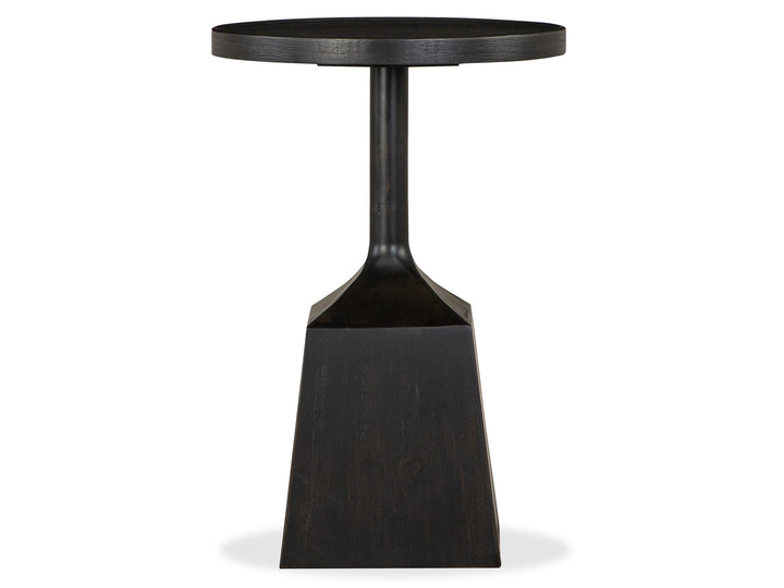 Lindon Coffee Bean Round Pedestal Accent End Table - T5570-30D