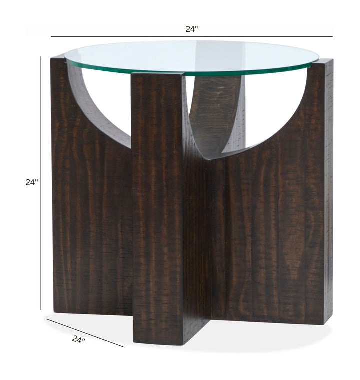 Beckham Rustic Tavern Round End Table - T6336-05