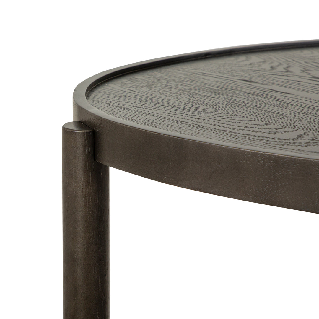 Hadleigh Black Coffee Bean Shaped Accent End Table - T5711-34