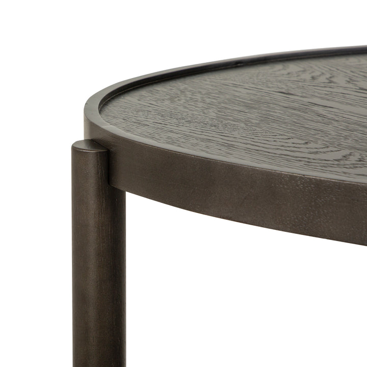 Hadleigh Black Coffee Bean Shaped Accent End Table - T5711-34