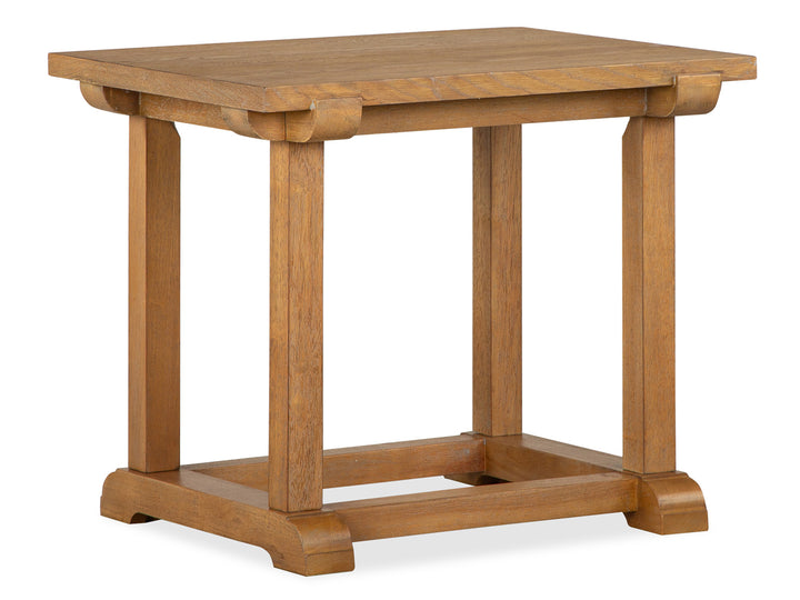 Lindon Belgian Wheat Rectangular End Table - T5570-03