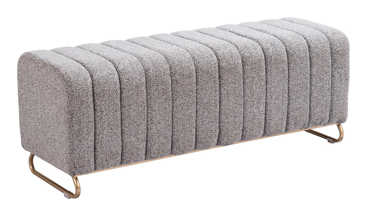 Pender Bench Stone Gray - AmericanHomeFurniture