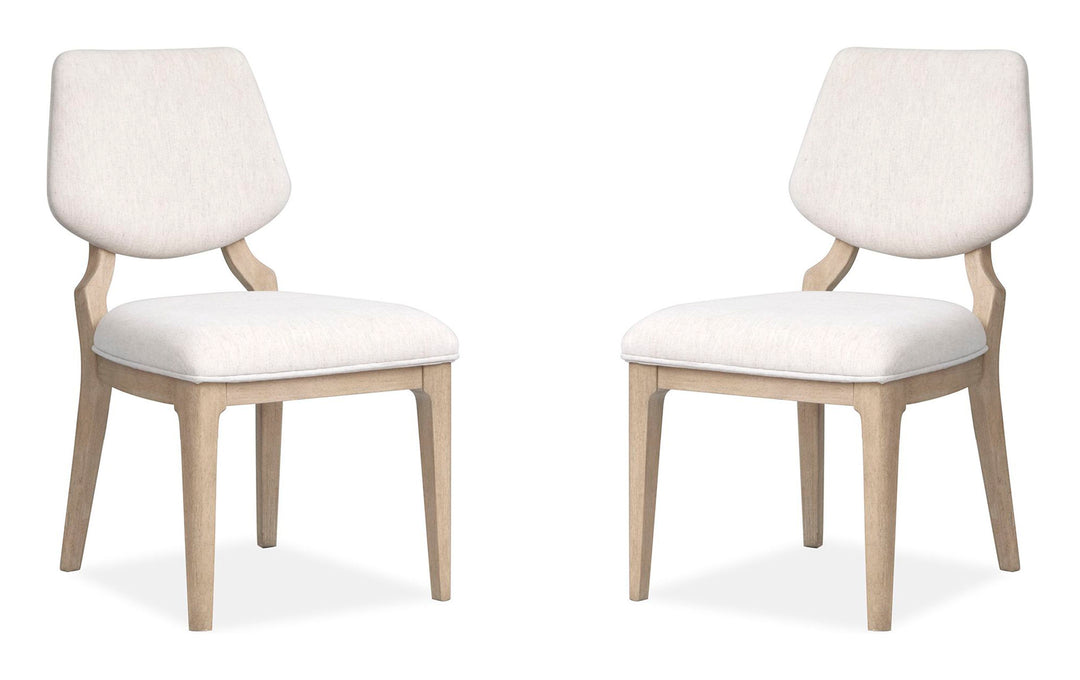 Sunset Cove Sanibel Brown Upholstered Side Chair - Set of 2 - D5783-63