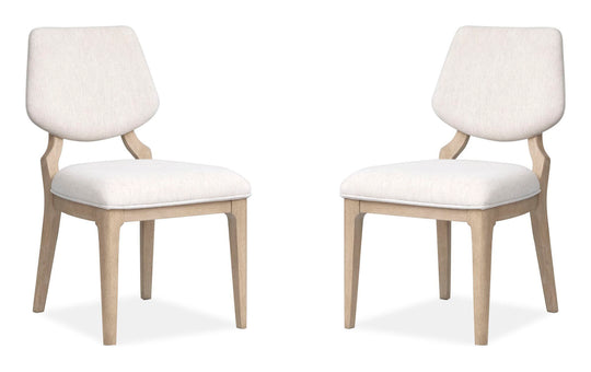 Sunset Cove Sanibel Brown Upholstered Side Chair - Set of 2 - D5783-63